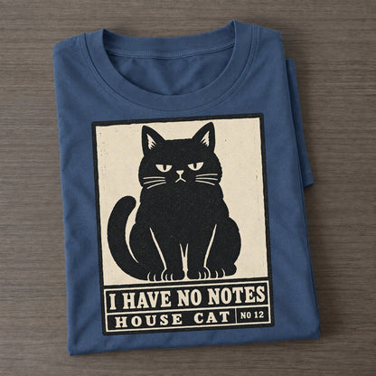 I Have No Notes Neko Says No Classic T-shirt – Twilight Navy