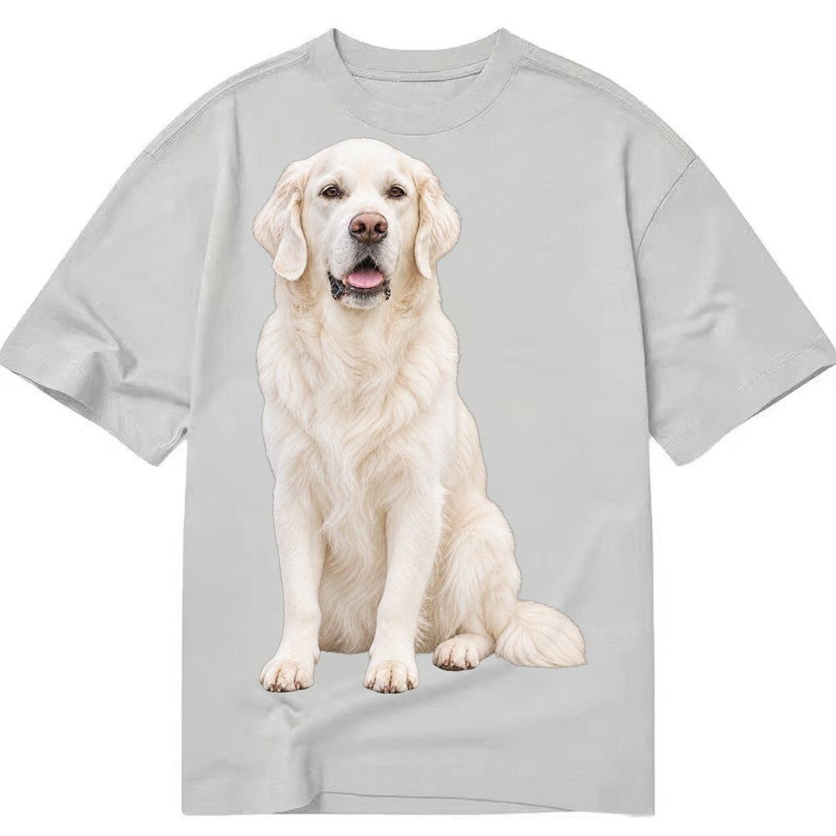 White English Cream Golden Retrievers Classic T-shirt – Grey