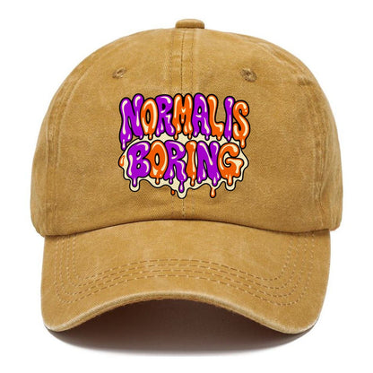 Normal Is Boring Crazy Styles Classic Cap – Golden Harvest
