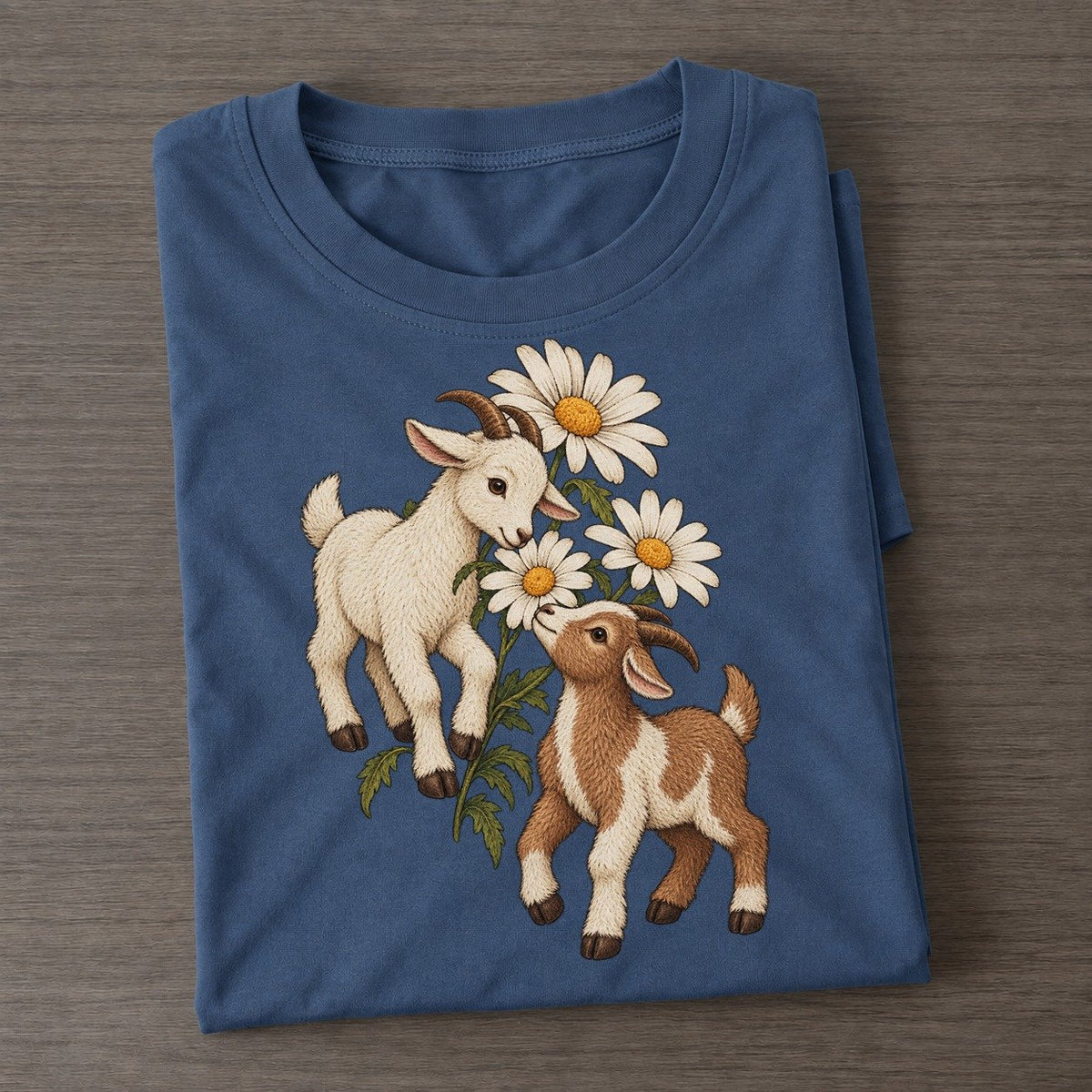 Daisy Goat Pair Everyday Originals Classic T-shirt – Twilight Navy