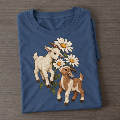 Daisy Goat Pair Everyday Originals Classic T-shirt – Twilight Navy