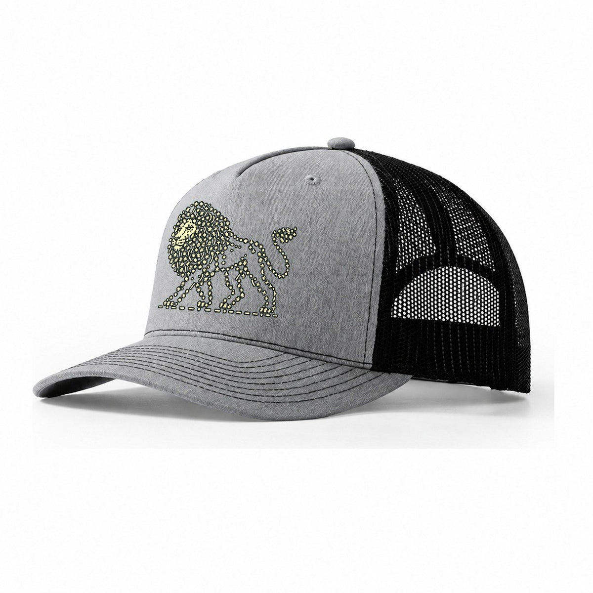 Lion Horizon Walk Trucker Hat – Sport Grey Black