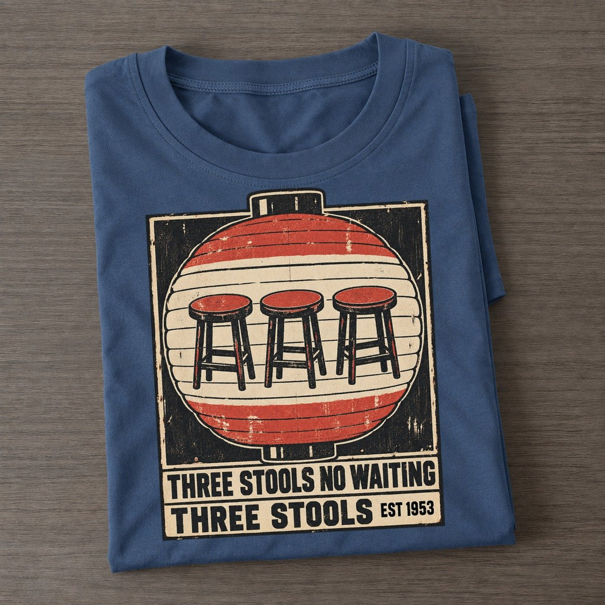 Three Stools Izakaya Rules Classic T-shirt – Twilight Navy