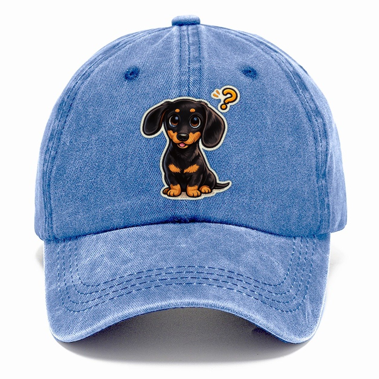 Confused Dachshund Questioning Everything Classic Cap – Summer Sky