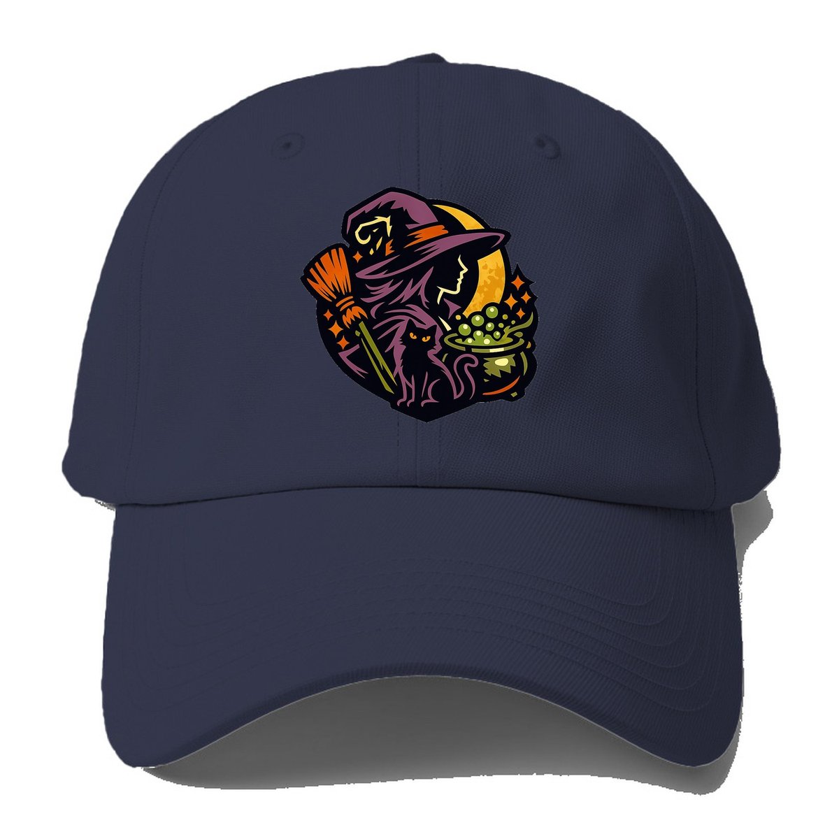Moonlit Witch Baseball Cap – Twilight Navy