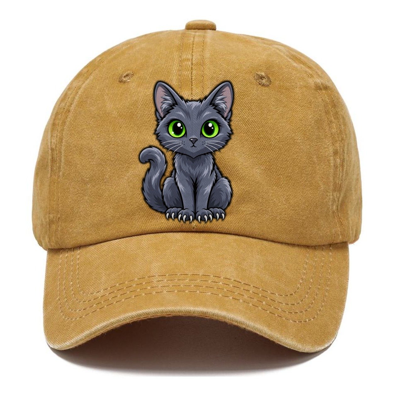 Korat Sitting Peeking Cats Classic Cap – Golden Harvest