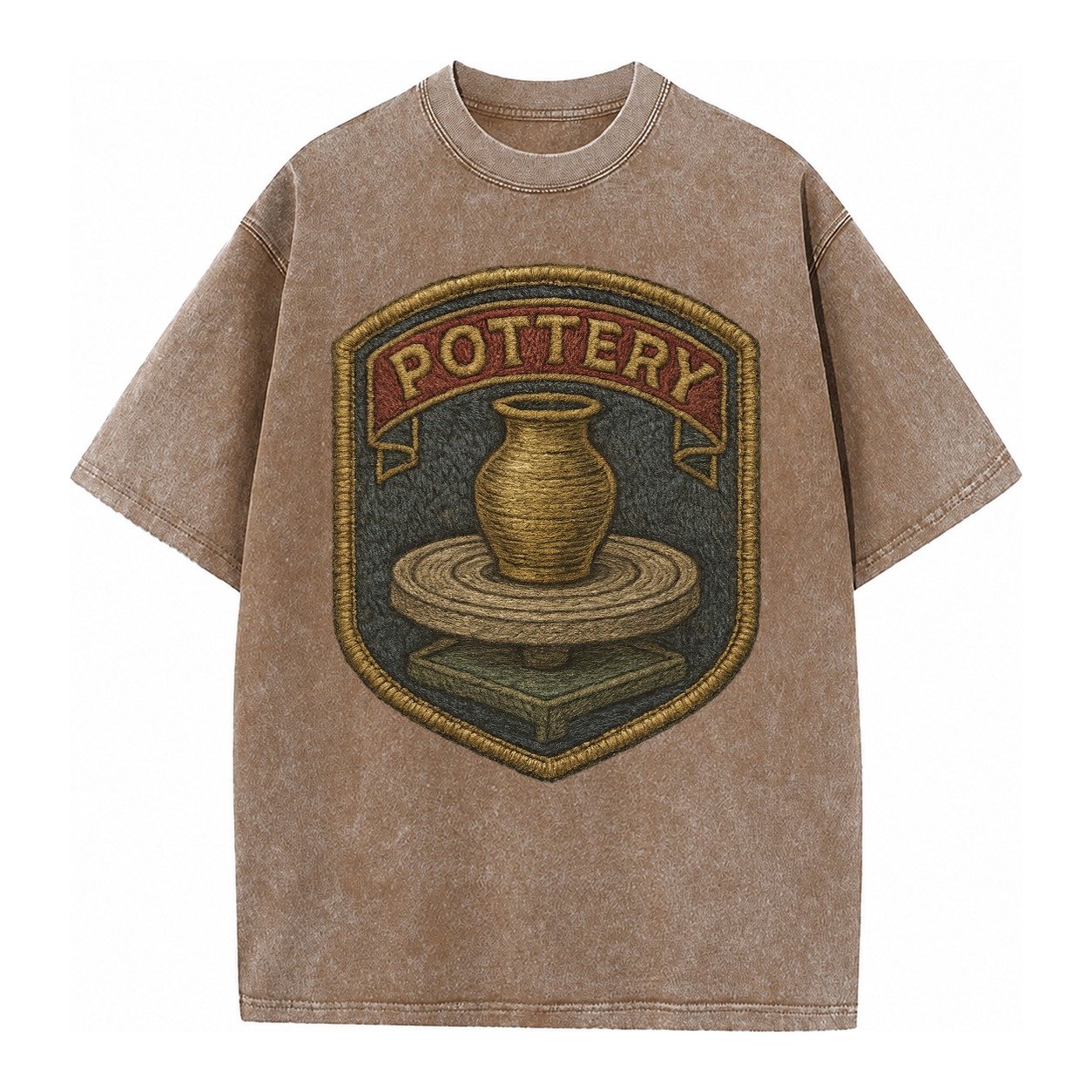 Pottery Wheel Vintage T-shirt – Brown