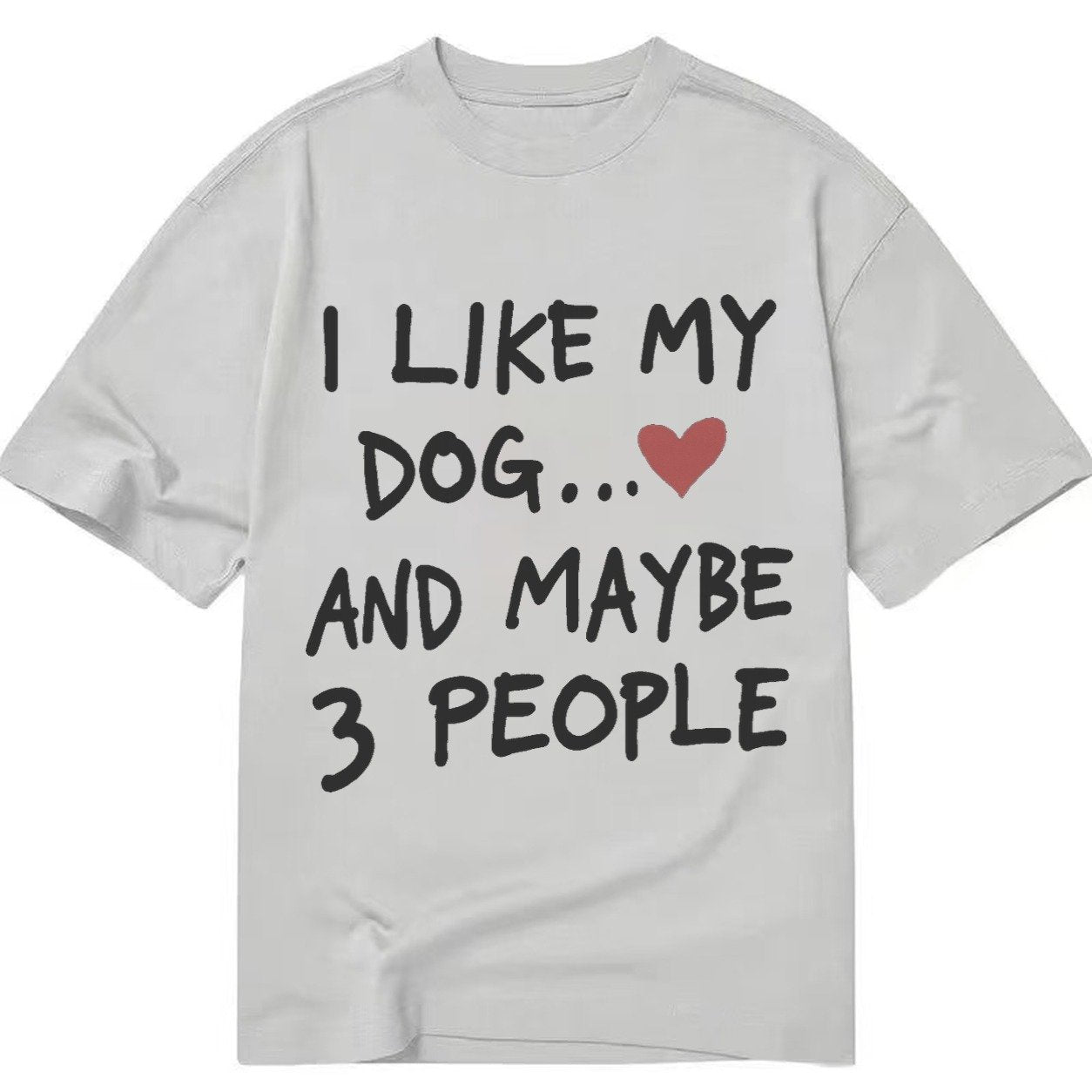 Dog Maybe 3 People Classic T-shirt – Grey