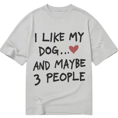 Dog Maybe 3 People Classic T-shirt – Grey