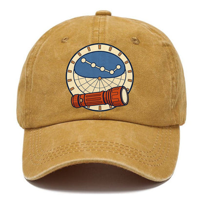 Red Torch And Planisphere Astronomy And Stargazing Classic Cap – Golden Harvest