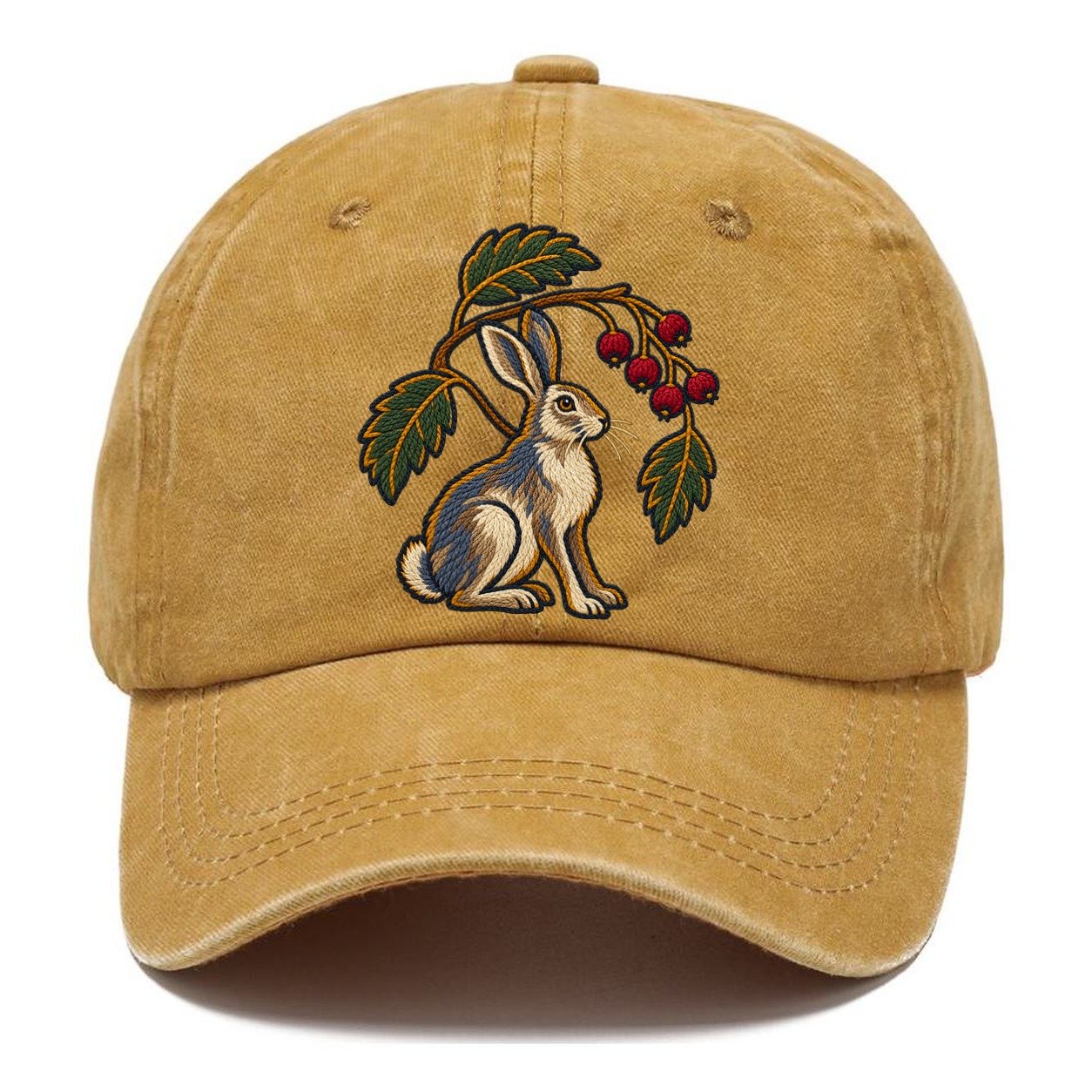 Scottish Rowan And Mountain Hare Uk Culture Heritage Classic Cap – Golden Harvest