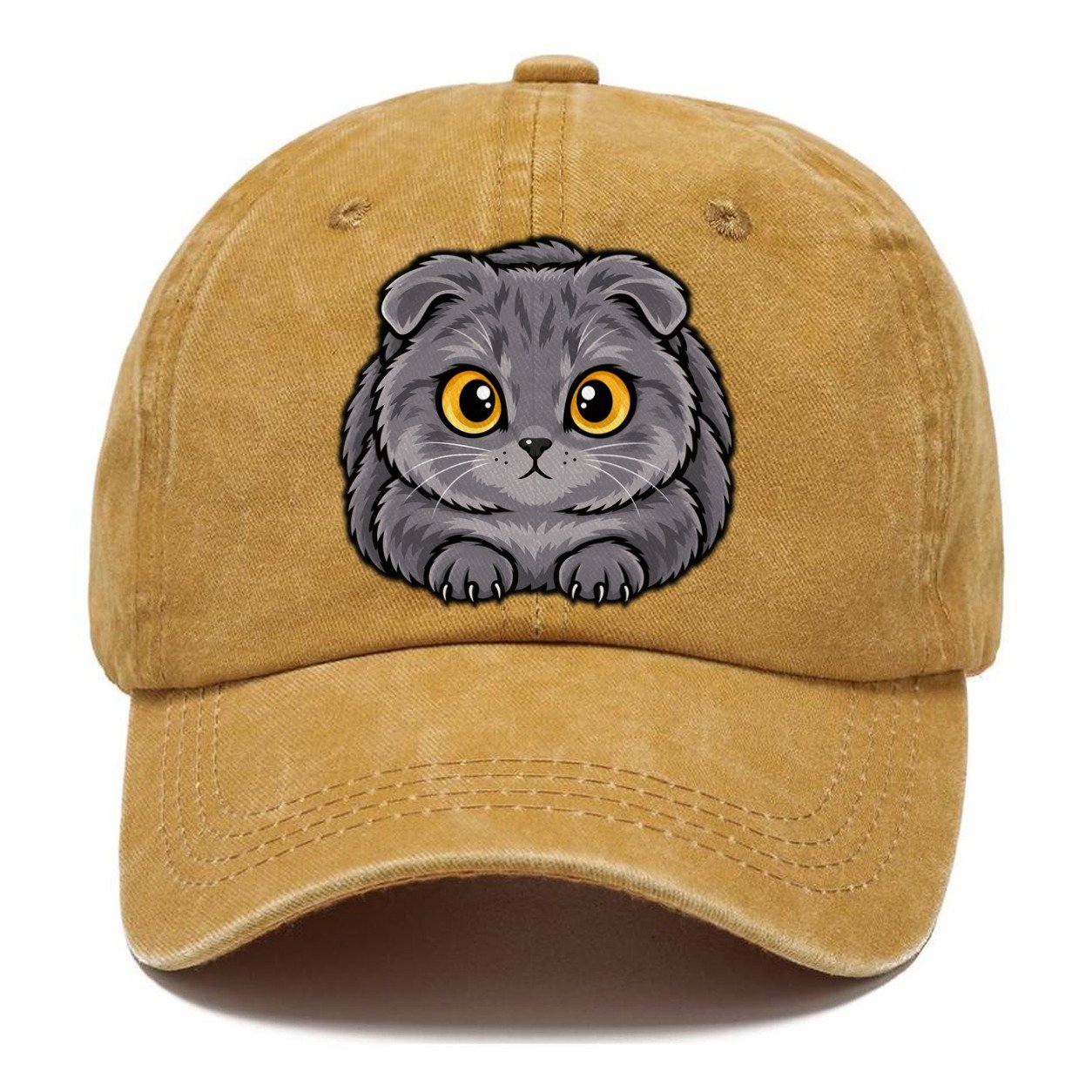 Scottish Fold Loaf Peeking Cats Classic Cap – Golden Harvest