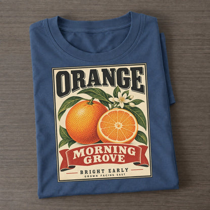 Orange Orchard Crate Classic T-shirt – Twilight Navy