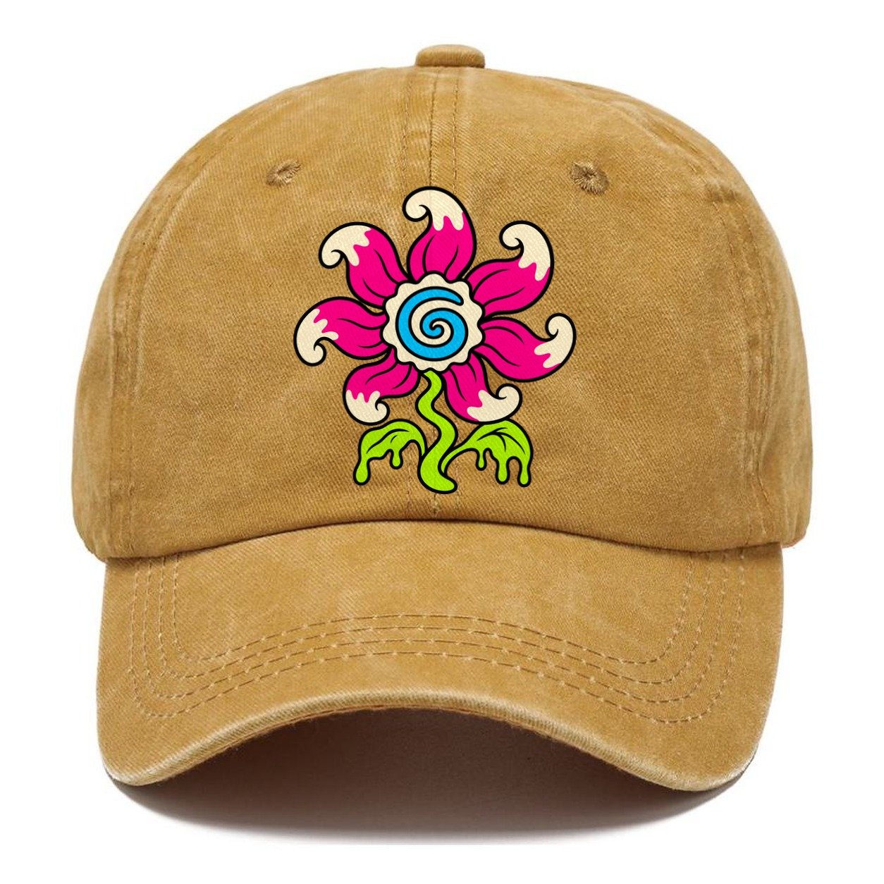 Swirl Tongue Flower Crazy Styles Classic Cap – Golden Harvest