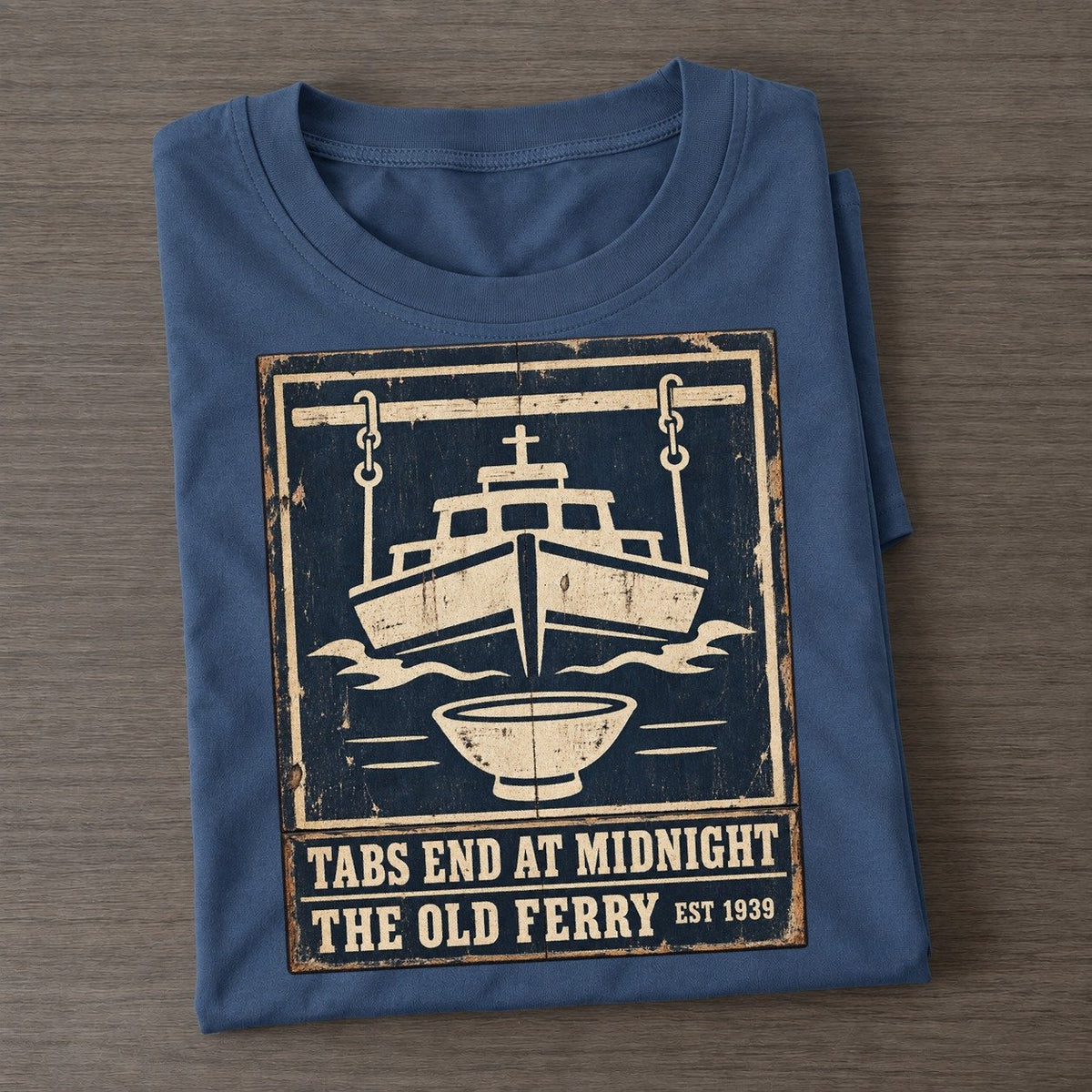 Old Ferry Bar Izakaya Rules Classic T-shirt – Twilight Navy