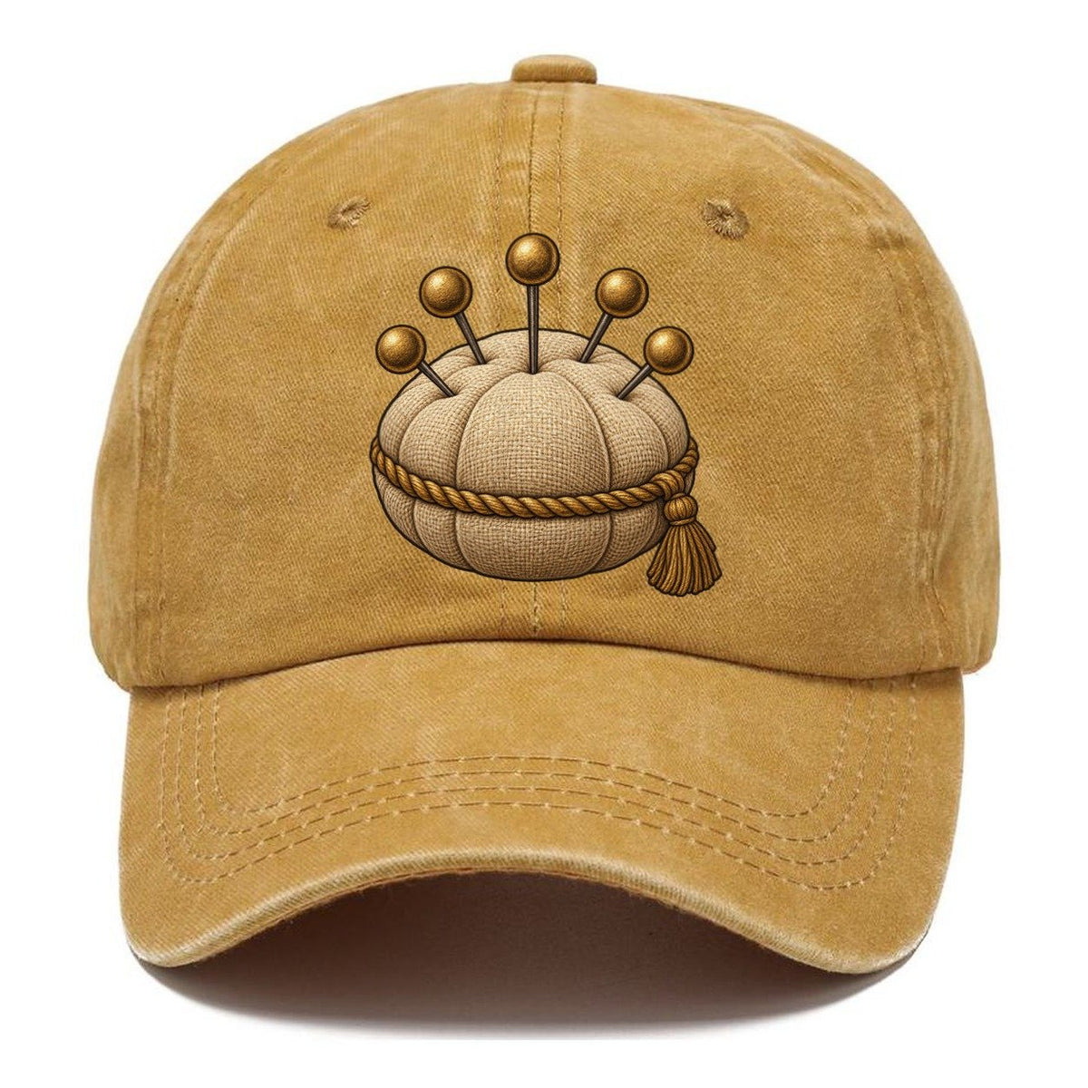 Pincushion And Pins Needlework Classic Cap – Golden Harvest