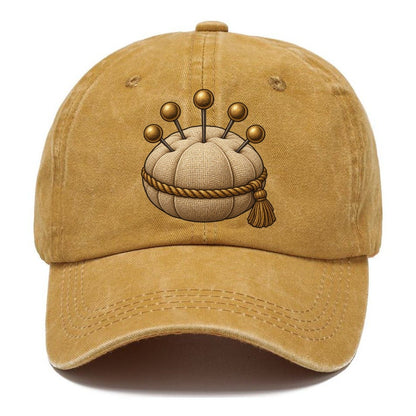 Pincushion And Pins Needlework Classic Cap – Golden Harvest