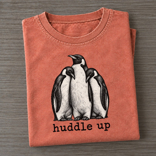 Huddle Up Collective Nouns Vintage T-shirt – Terracotta