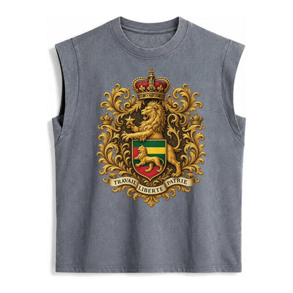 West Highland White Terrier Alert Stan Vintage Washed Tank – Grey