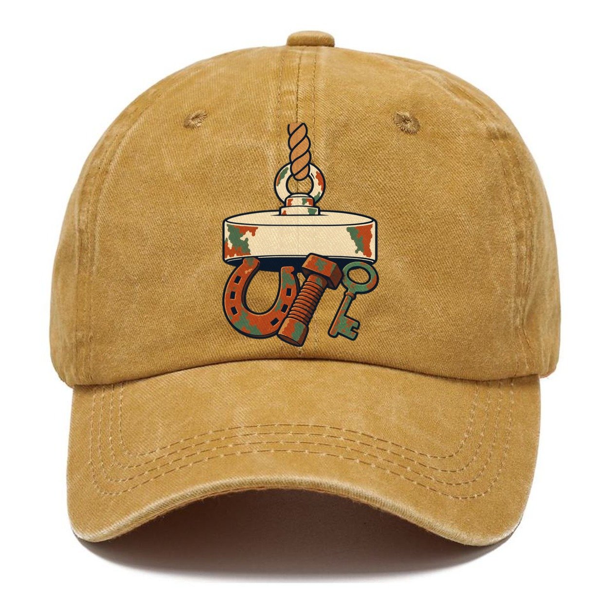 What The Rope Brought Up Treasure Hunting Classic Cap – Golden Harvest