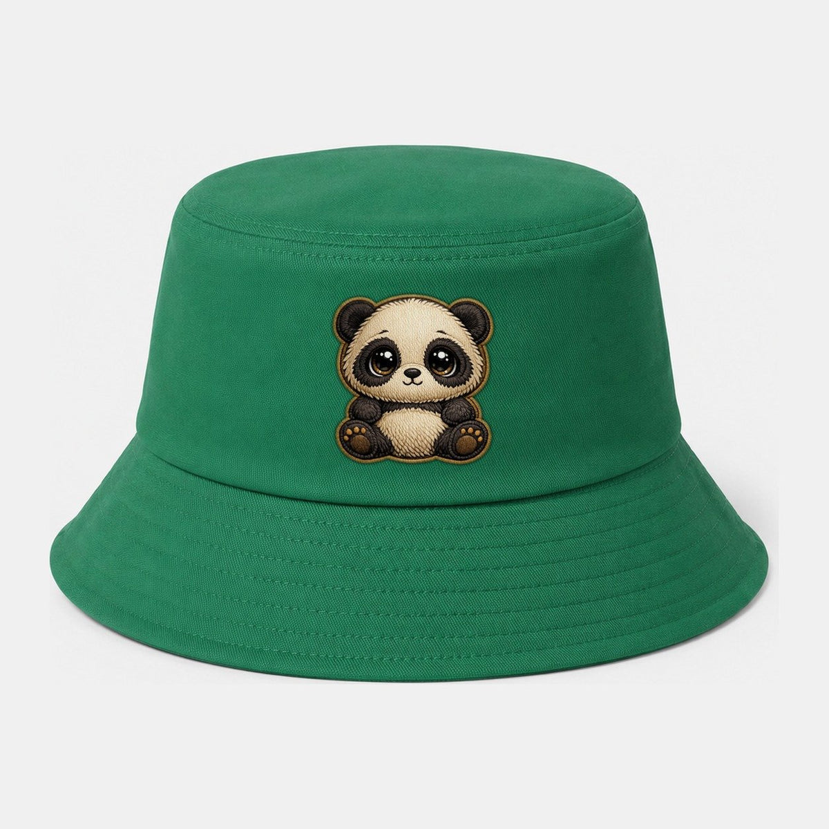 Baby Giant Panda Cub Cotton Bucket Hat – Green