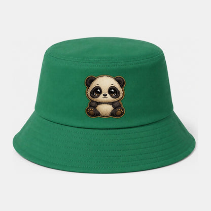 Baby Giant Panda Cub Cotton Bucket Hat – Green
