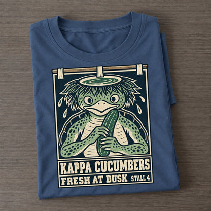 Kappa Cucumbers Yokai Night Market Classic T-shirt – Twilight Navy