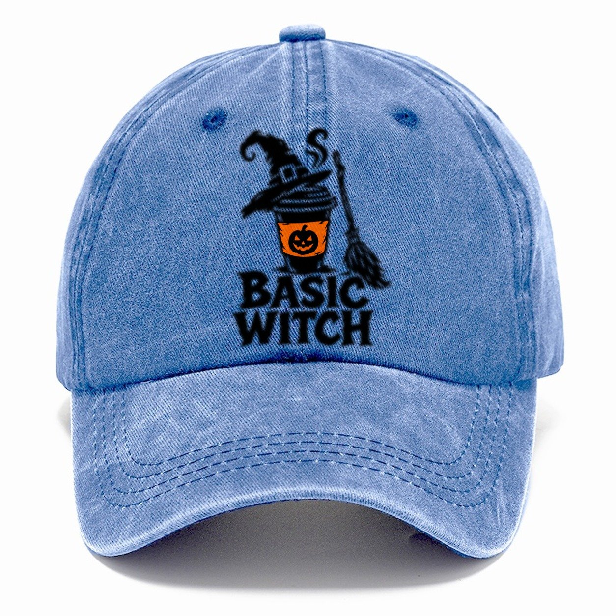 Basic Witch Slogan Witch Magic Classic Cap – Summer Sky