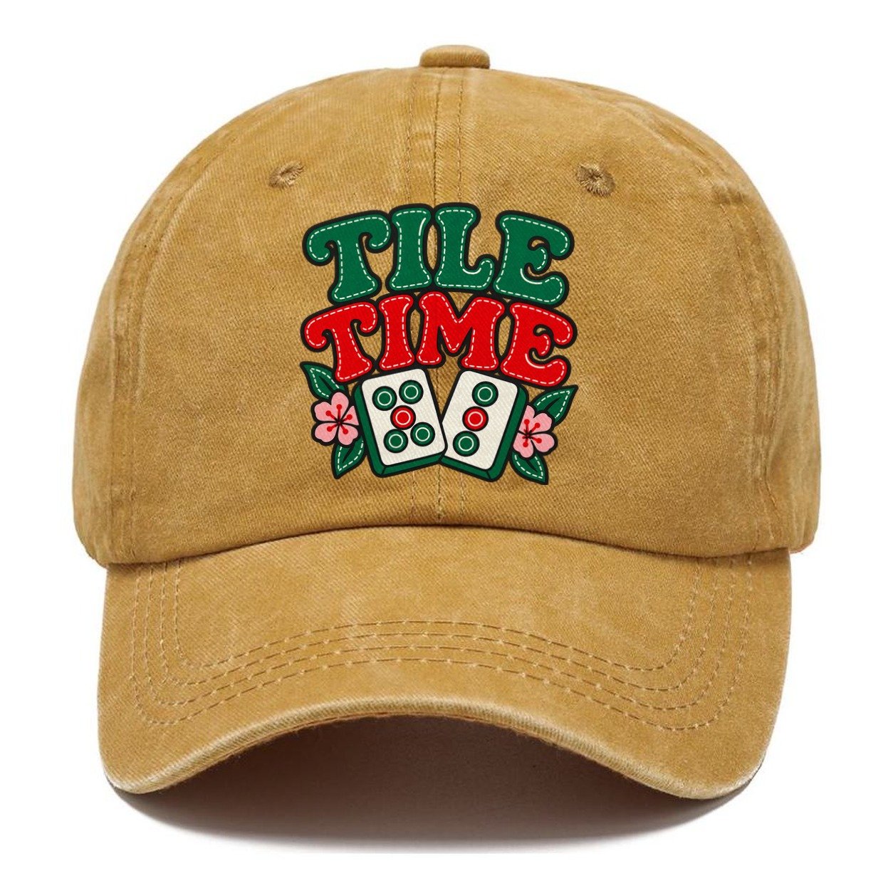 Tile Time Mahjong Game Night Classic Cap – Golden Harvest