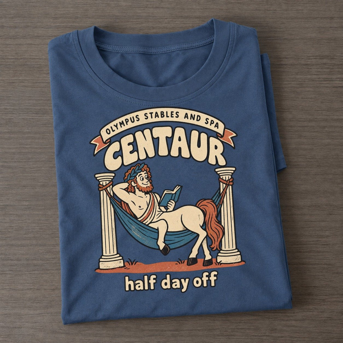 Centaur Olympus Gift Shop Classic T-shirt – Twilight Navy