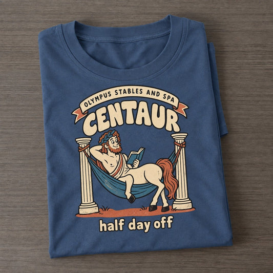 Centaur Olympus Gift Shop Classic T-shirt – Twilight Navy