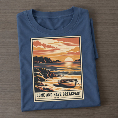 Come And Have Breakfast Given Light Classic T-shirt – Twilight Navy