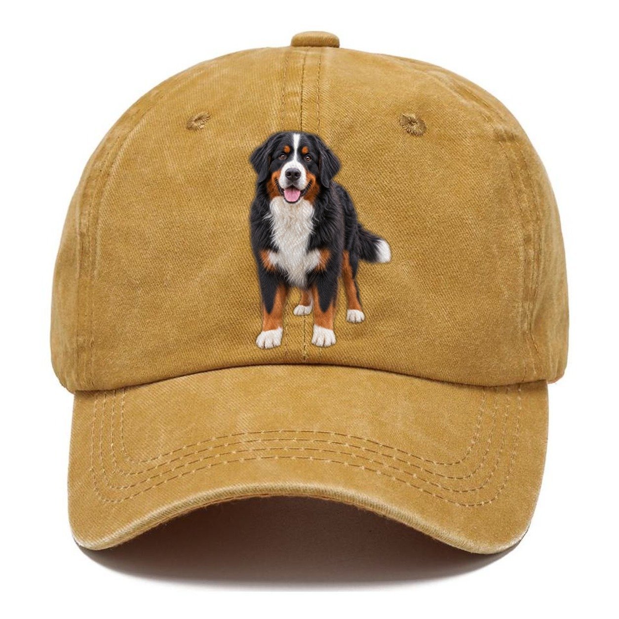 Bernese Mountain Dog Standing Top Breeds Classic Cap – Golden Harvest