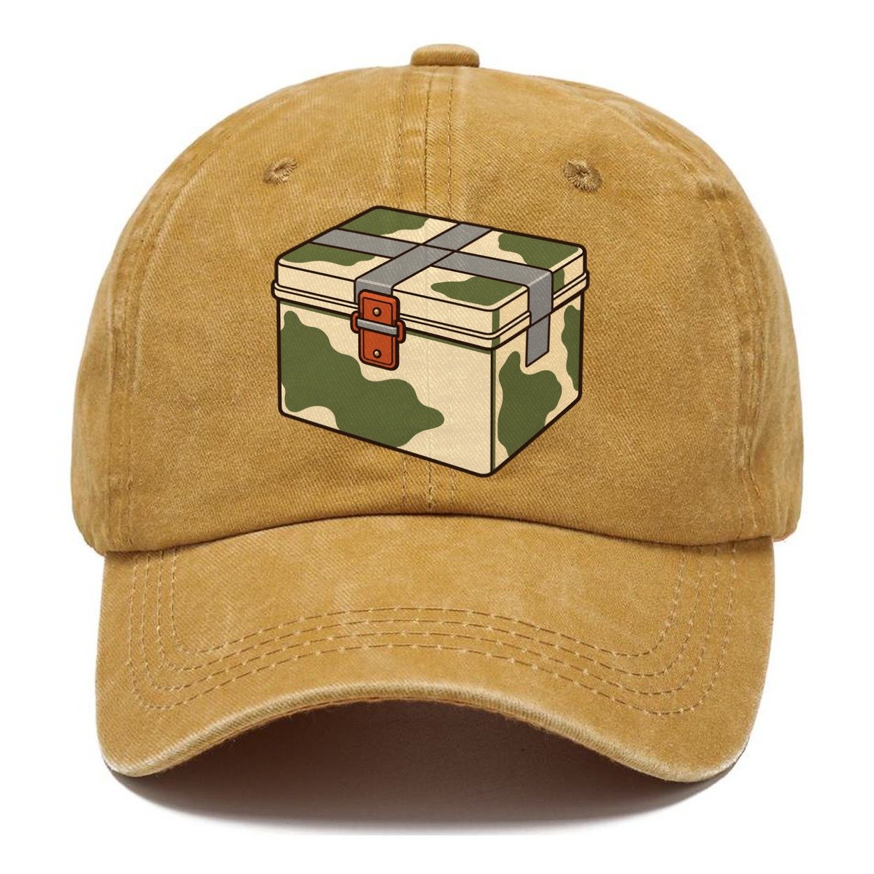 Wrapped And Taped Box Geocaching Classic Cap – Golden Harvest
