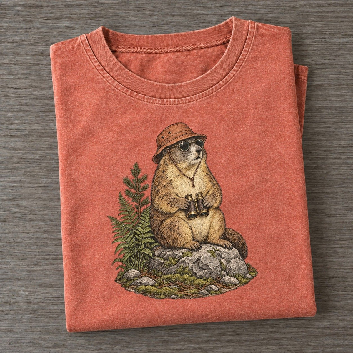 Marmot Lookout Slow Camp Club Vintage T-shirt – Terracotta