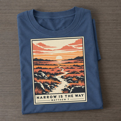 Narrow Is The Way Given Light Classic T-shirt – Twilight Navy