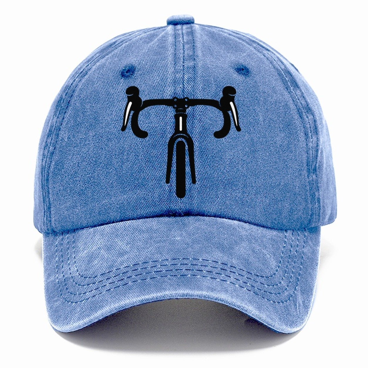 Drop Bar Silhouette Cycling Life Classic Cap – Summer Sky