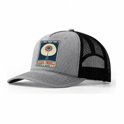 Kasaya Umbrella Noren Trade Co Trucker Hat – Sport Grey Black