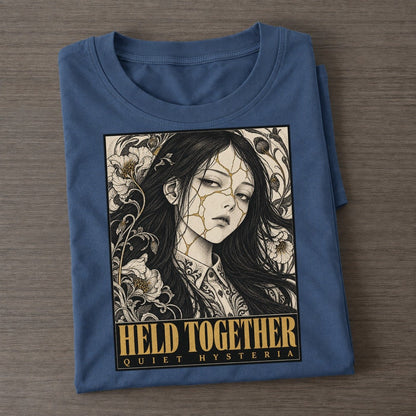 Held Together Quiet Hysteria Classic T-shirt – Twilight Navy