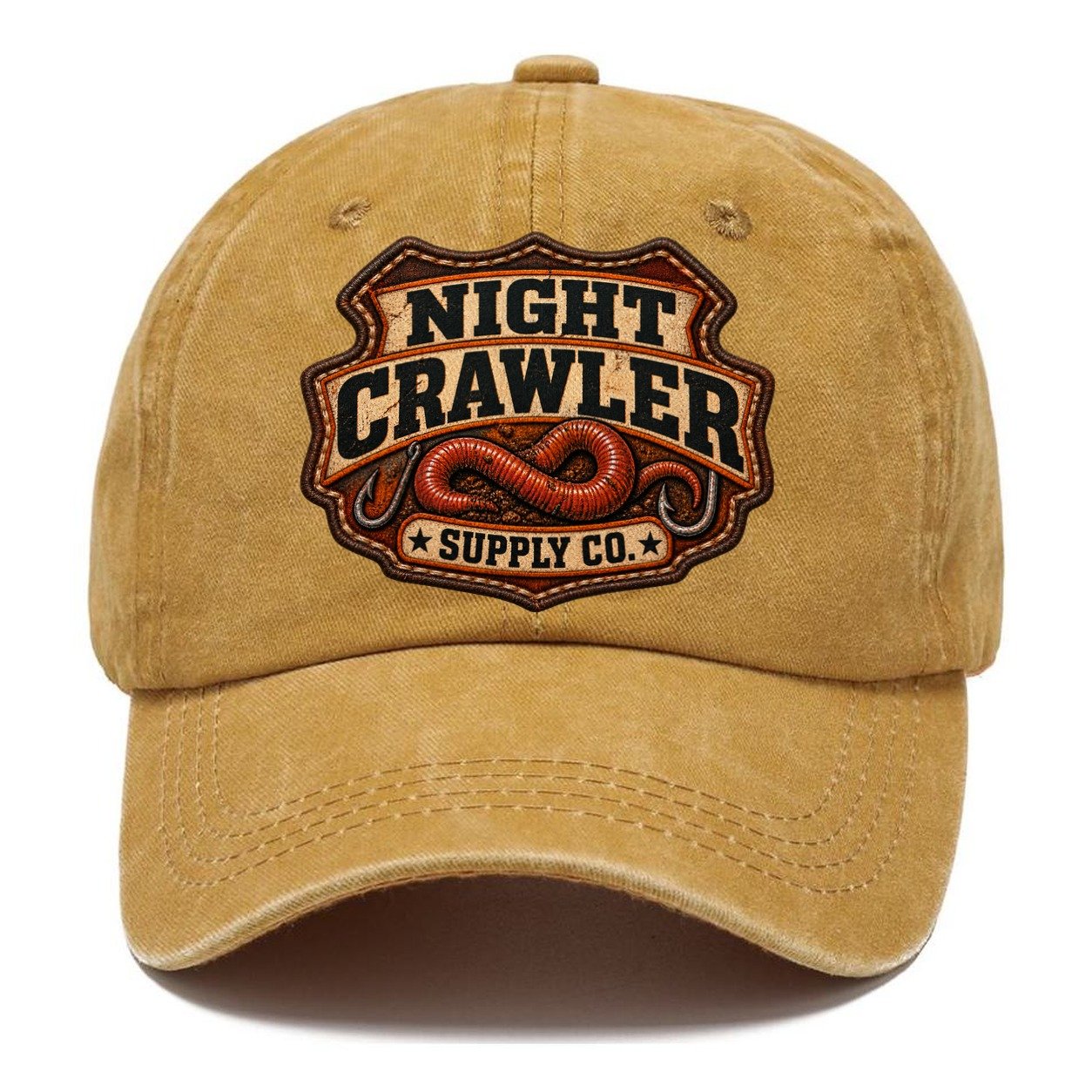 Night Crawler Supply Co Fishing Club Classic Cap – Golden Harvest