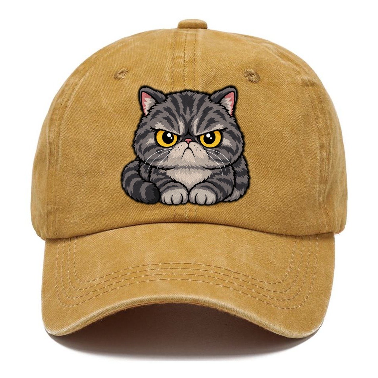 Exotic Shorthair Grumpy Sit Peeking Cats Classic Cap – Golden Harvest