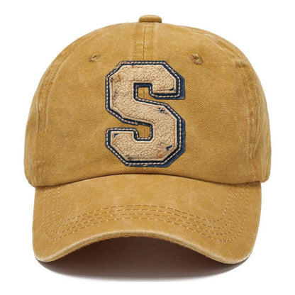 Varsity Chenille S Monogram Classic Cap – Golden Harvest