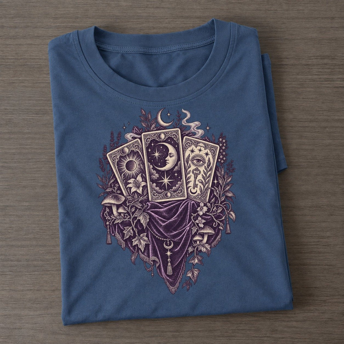 Tarot Spread Midnight Haunt Classic T-shirt – Twilight Navy
