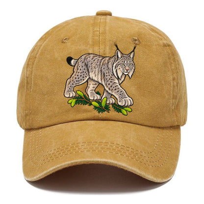 Canada Lynx And Spruce Tips Canada Cultural Icons Classic Cap – Golden Harvest