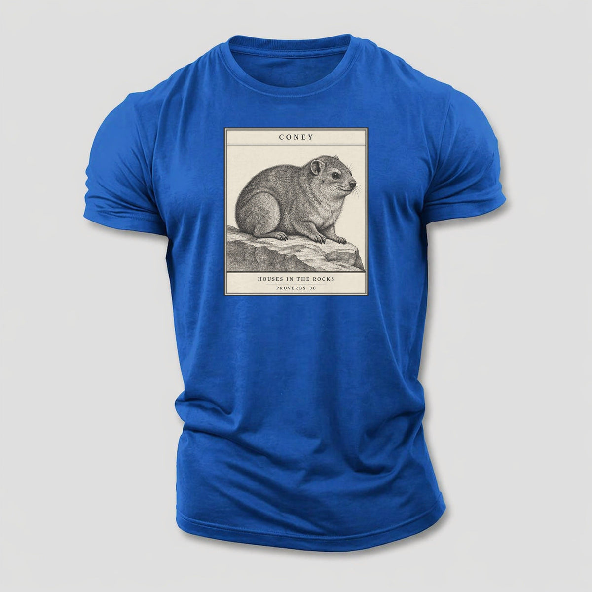 Coney Specimen Plate Creature Canticle Cotton T-Shirt – Royal Blue