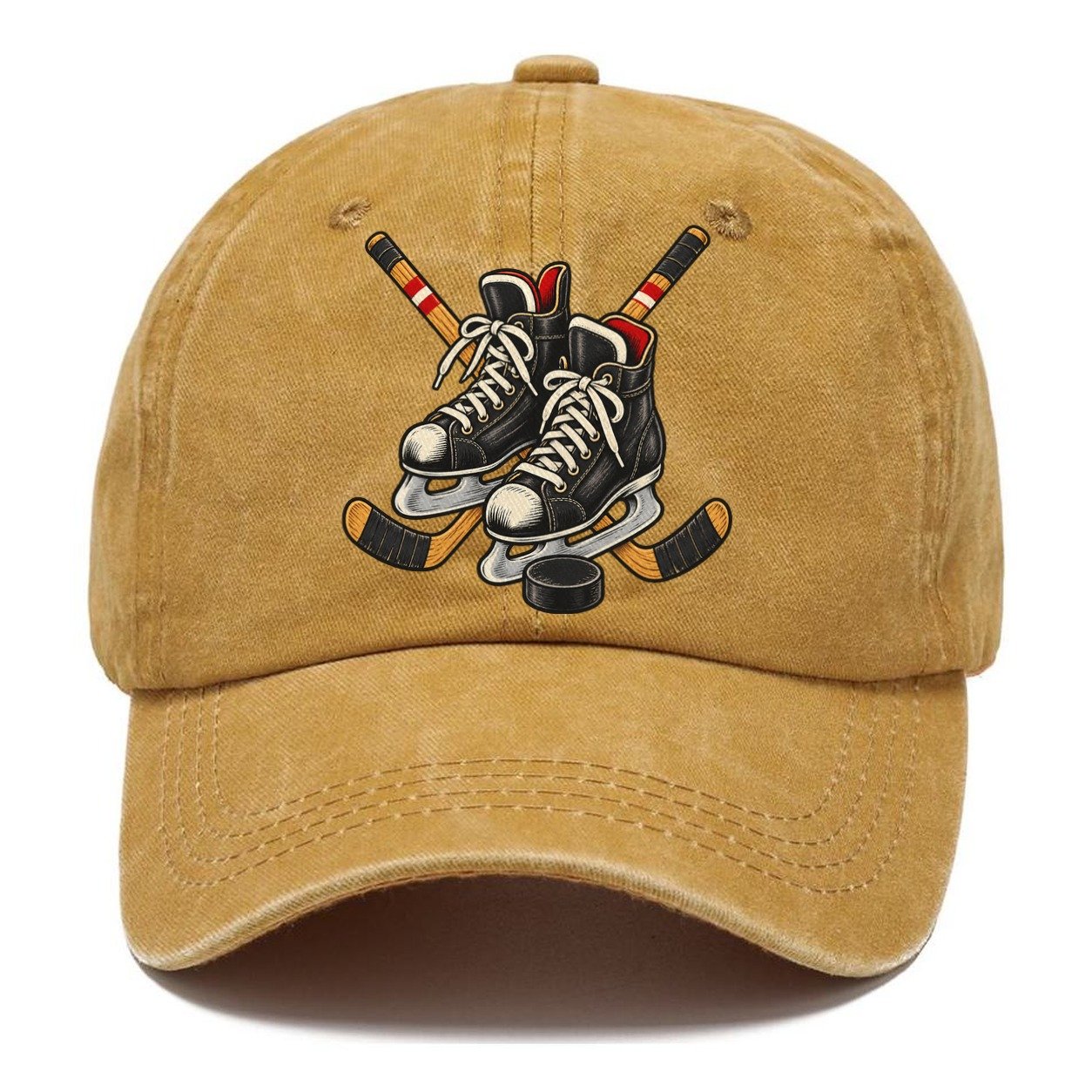 Backyard Hockey Skates Sticks And Puck Canada Cultural Icons Classic Cap – Golden Harvest