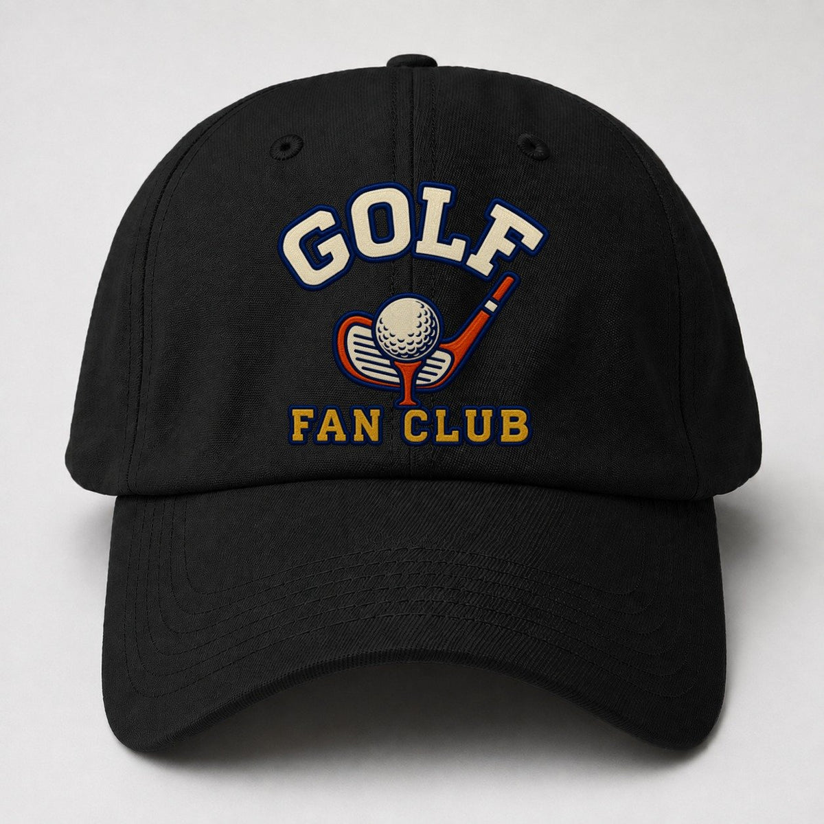 Golf Fan Club Baseball Cap – Black