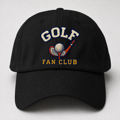 Golf Fan Club Baseball Cap – Black