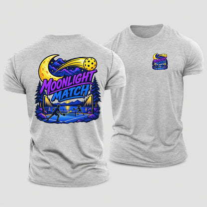 Moonlight Match Pickleball Life Cotton T-Shirt – Sport Grey