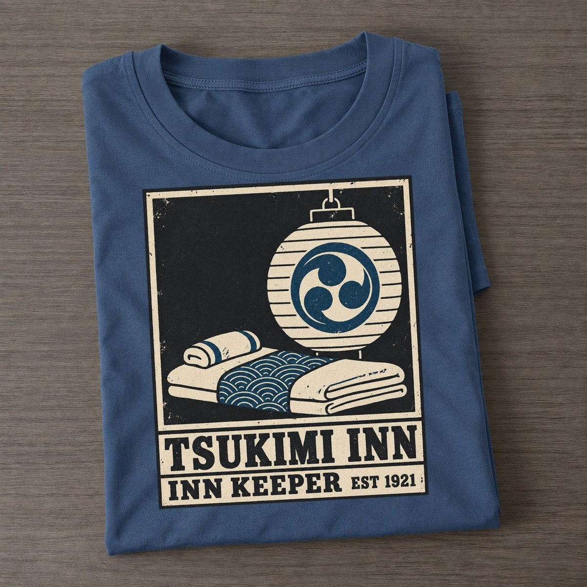 Tsukimi Inn Noren Trade Co Classic T-shirt – Twilight Navy
